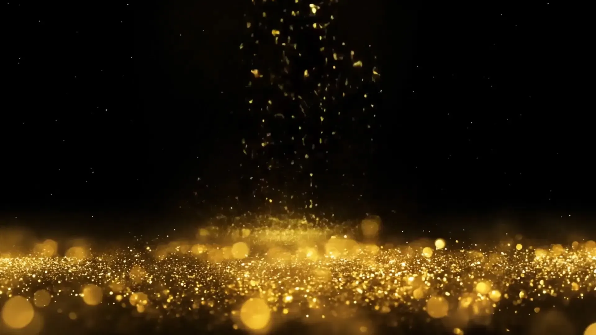 Elegant Gold Dust Exquisite Overlay for Videos